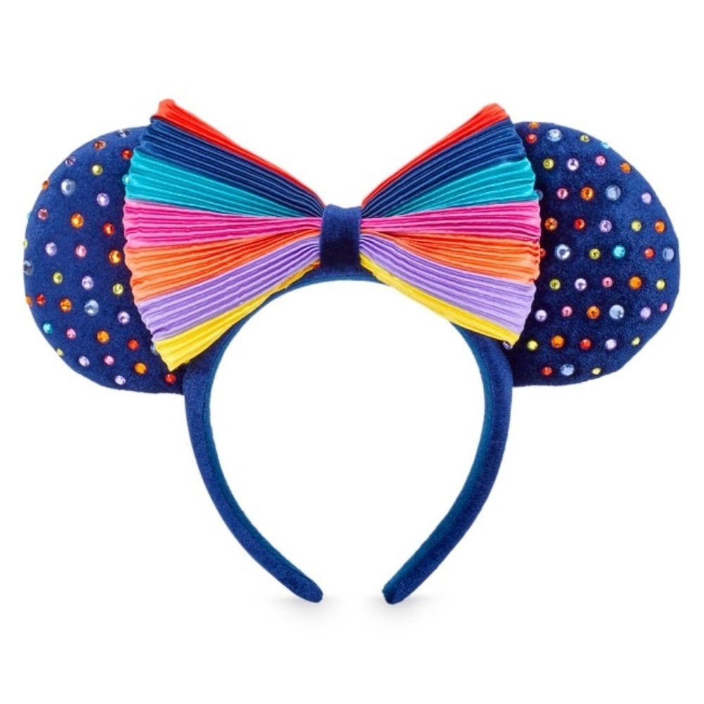 Disney - Rhinestone Rainbow Minnie Ears, Brand New with Tags, Never Worn